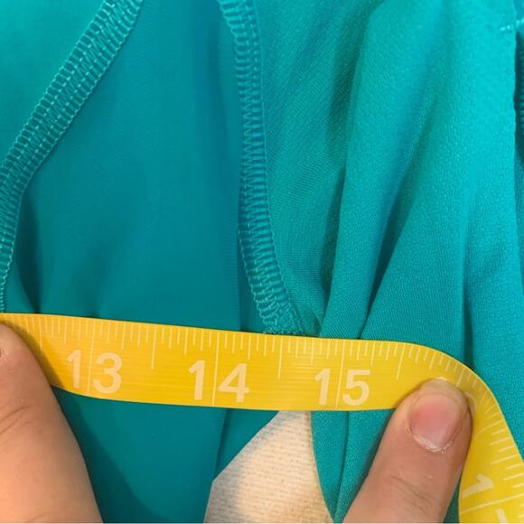 Lululemon Trail Bound women's size 4 1/2 zip blue mesh luxtreme cold weather run - Picture 12 of 14